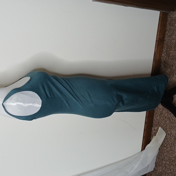 Cotton on teal kimi scooped bodycon midi dress size small - Picture 4 of 13